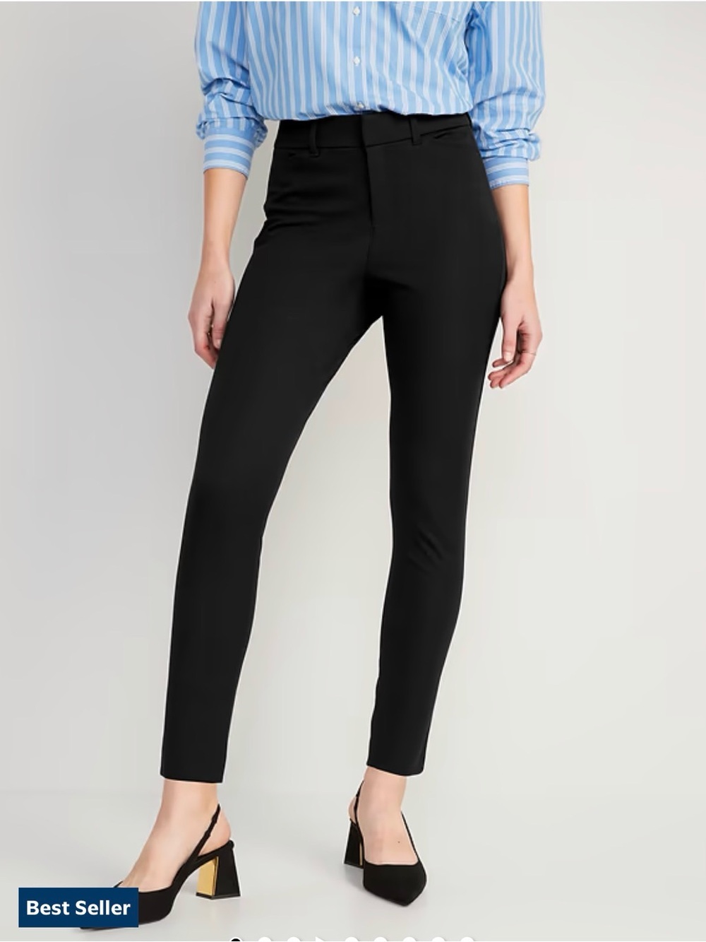 NWT Old Navy Black Slim Pixie Ankle Pants - Women's Professional Stretch Trouser